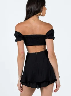 Princess Polly Kezian Romper Black Best Sale