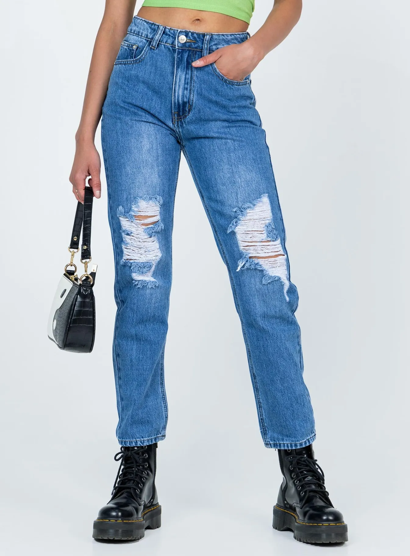 Princess Polly Khaled Skinny Mid Washjeans Denim Store