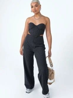 Princess Polly Khloe Set  Black Clearance