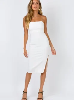 Princess Polly Kiana Midi Dress White Hot