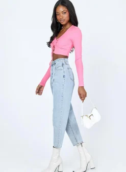 Princess Polly Kibrya Momjeans Denim Flash Sale