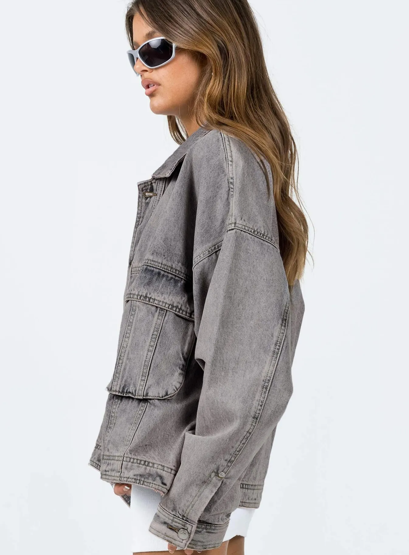 Princess Polly Kier Oversizedjacket Denim Outlet