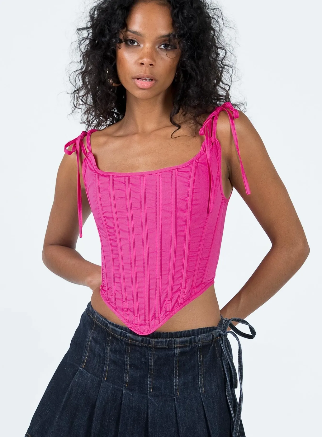 Princess Polly Kiernan Top Pink Discount
