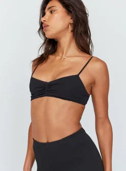 Princess Polly Kiki Bralette  Black Discount