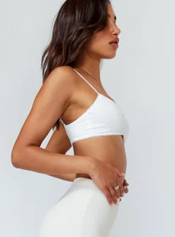 Princess Polly Kiki Bralette  White Best