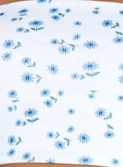 Princess Polly Kinney Strapless Top White / Floral Cheap