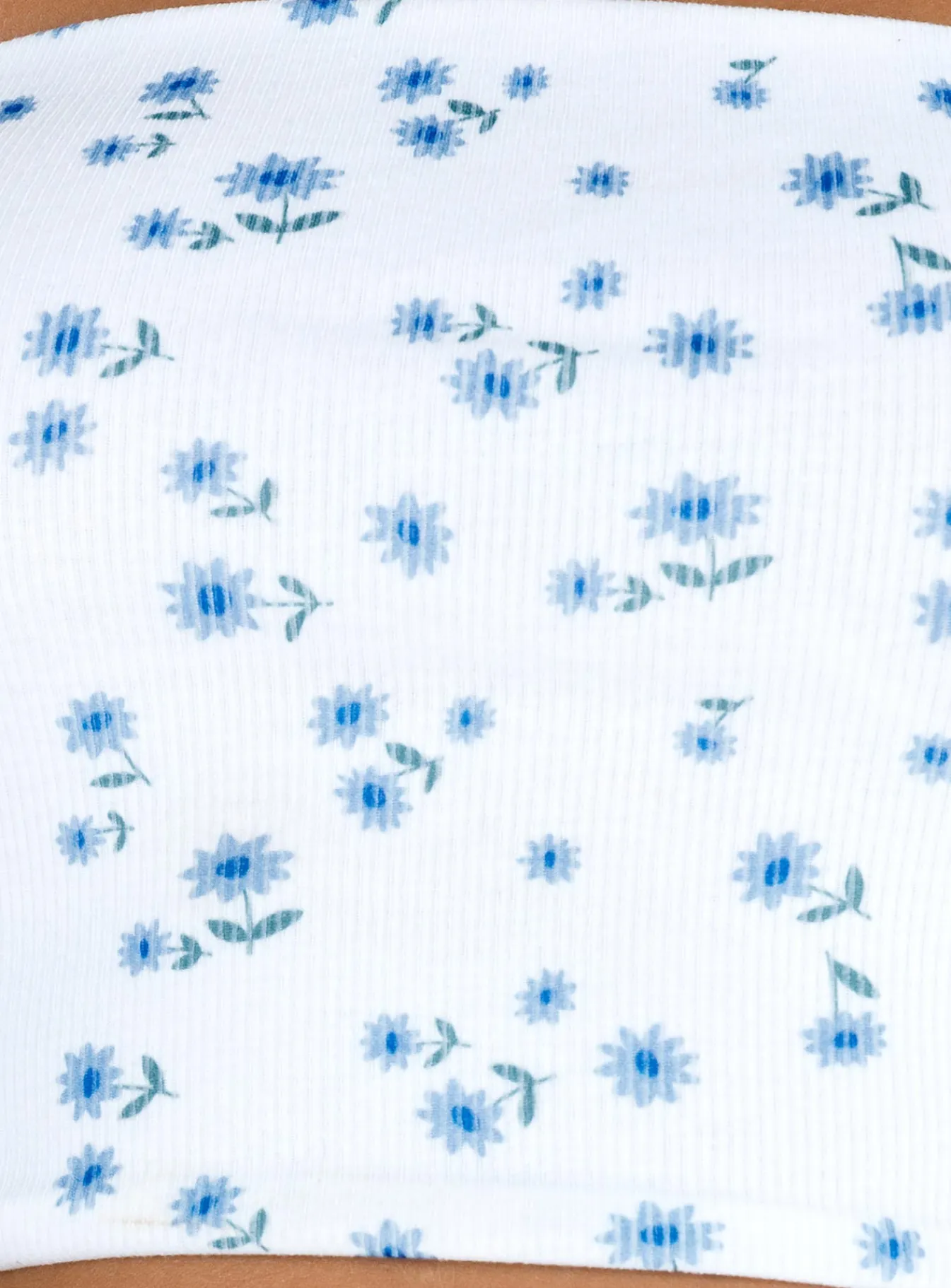 Princess Polly Kinney Strapless Top White / Floral Cheap