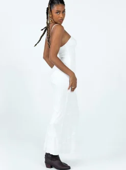 Princess Polly Kinsley Maxi Dress  White Shop