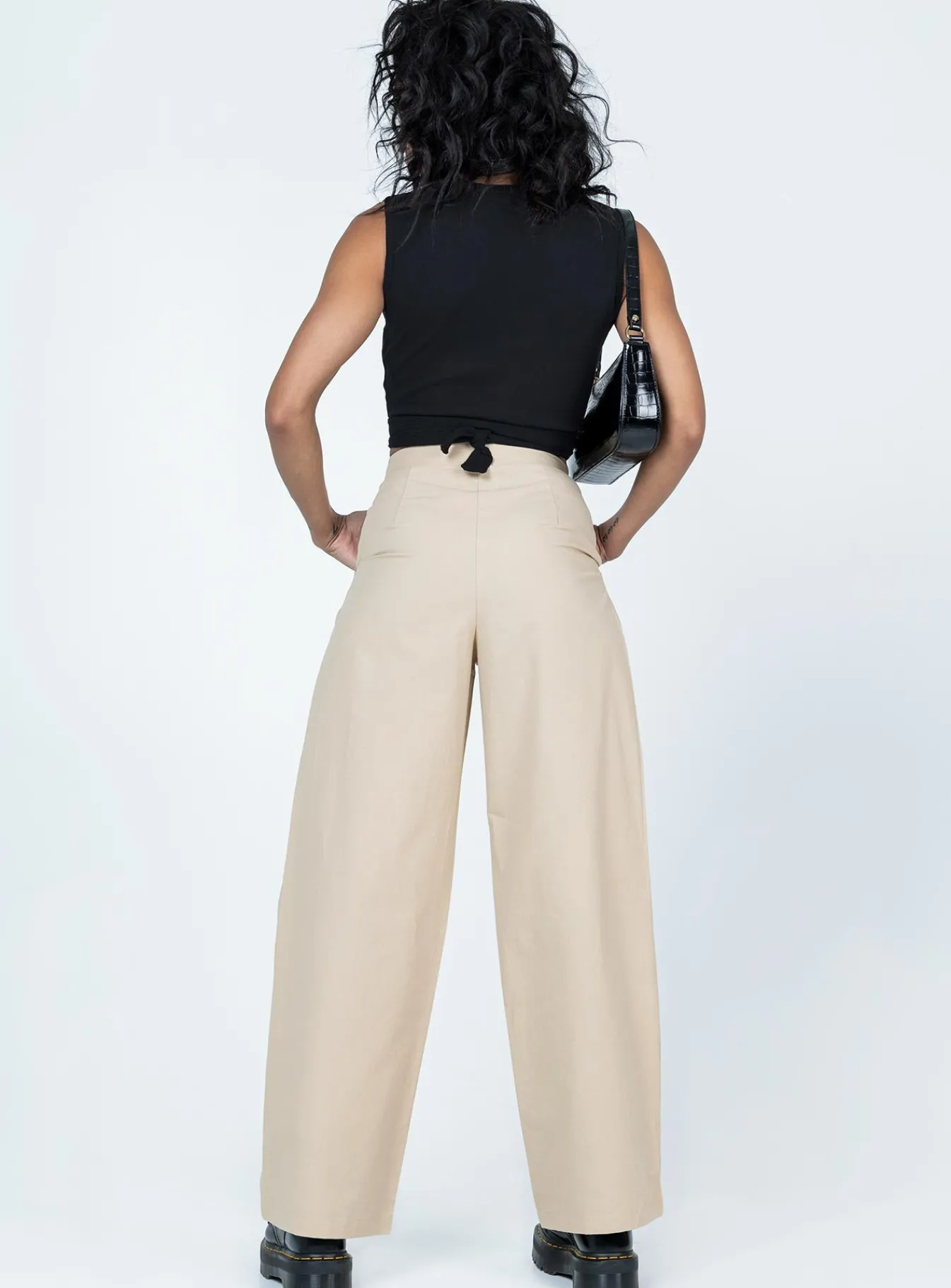 Princess Polly Kira-Jane Pants Cream Sale