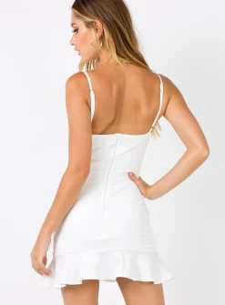 Princess Polly Kiribati Mini Dress White Flash Sale