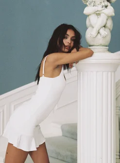 Princess Polly Kiribati Mini Dress White Flash Sale