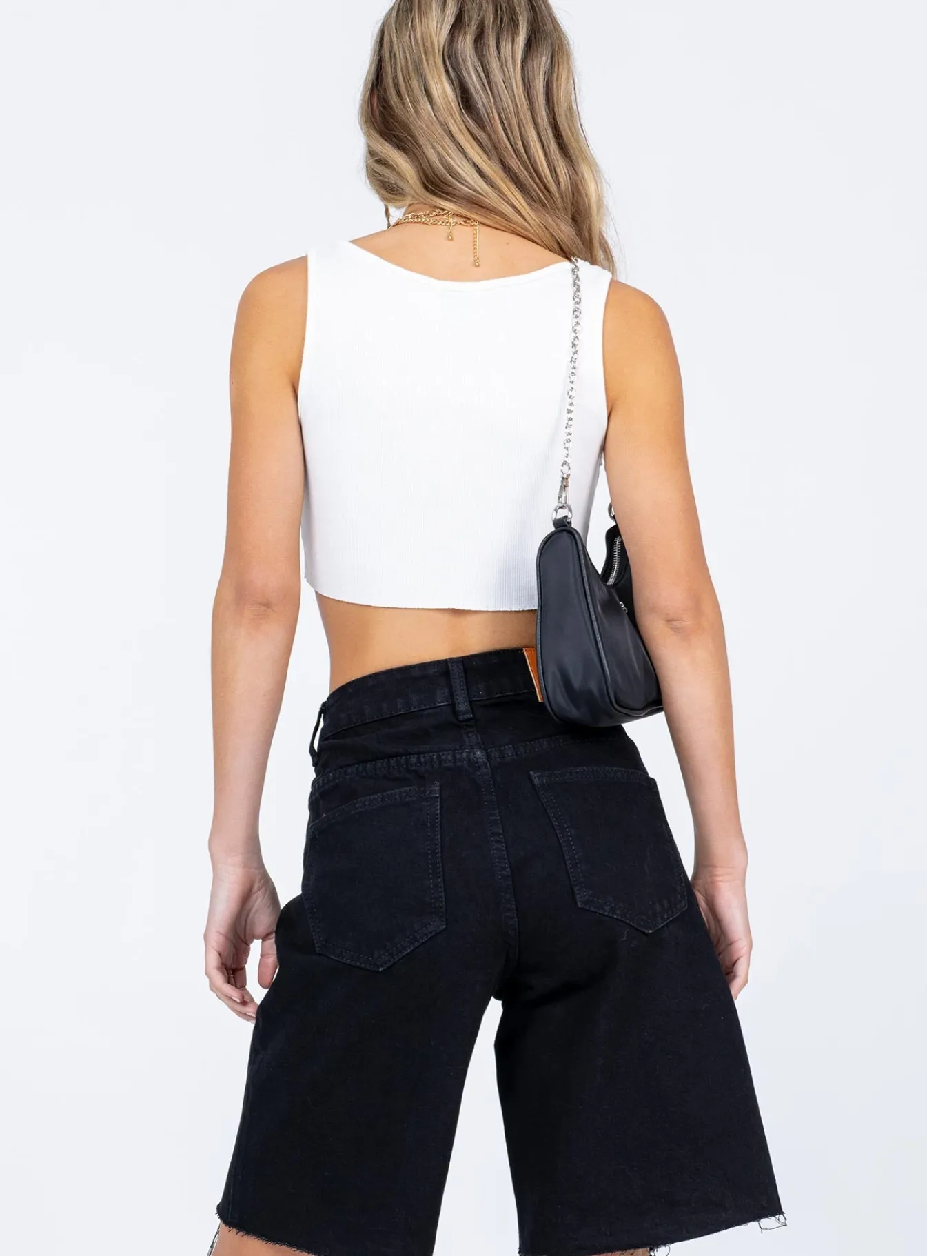 Princess Polly Kiros Denim Shorts Black Sale