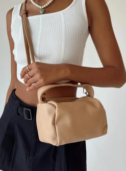 Princess Polly Knox Top Handle Bag  Beige Hot