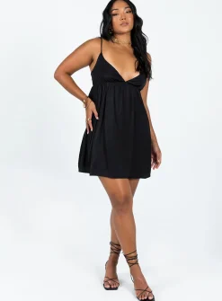 Princess Polly Koko Mini Dress  Black Best Sale
