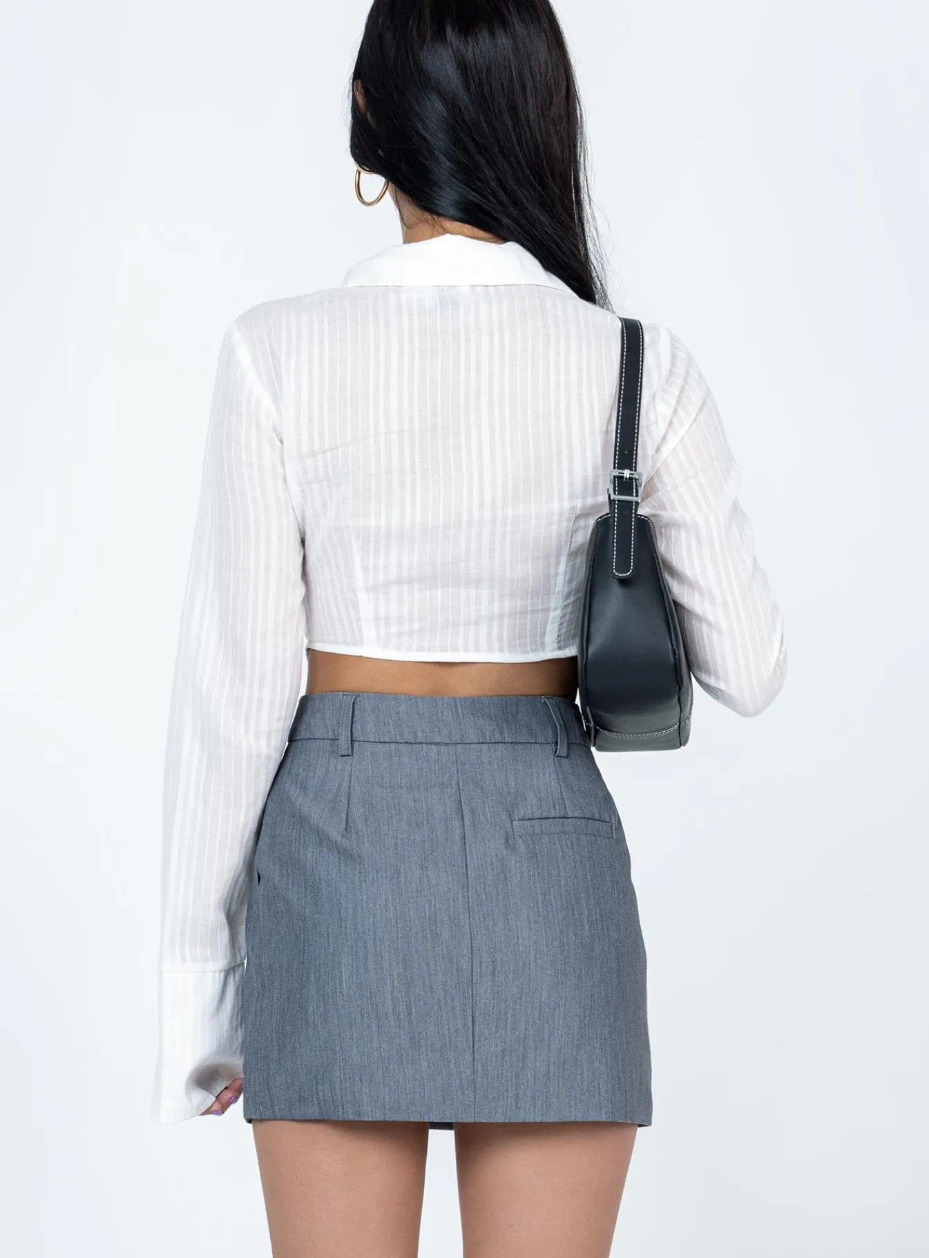 Princess Polly Konrad Mini Skirt Grey Outlet