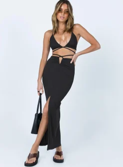 Princess Polly Korban Set  Black New