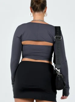 Princess Polly Koslo Bolero Top  Slate New