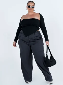 Princess Polly Koslo Bolero Topcurve   Black Hot