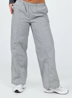 Princess Polly Kosta Parachute Pants  Grey Hot