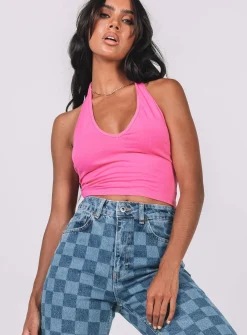 Princess Polly Kourtney Top  Pink Clearance