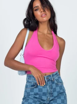 Princess Polly Kourtney Top  Pink Clearance