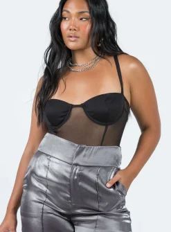 Princess Polly Kris Bodysuit  Black Cheap