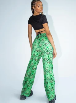 Princess Polly Kutcher Pants  Green Cheap