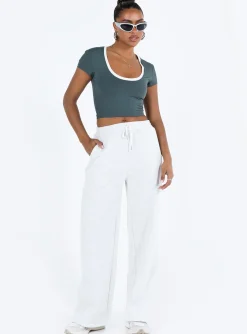 Princess Polly Kyah Top Steel Online