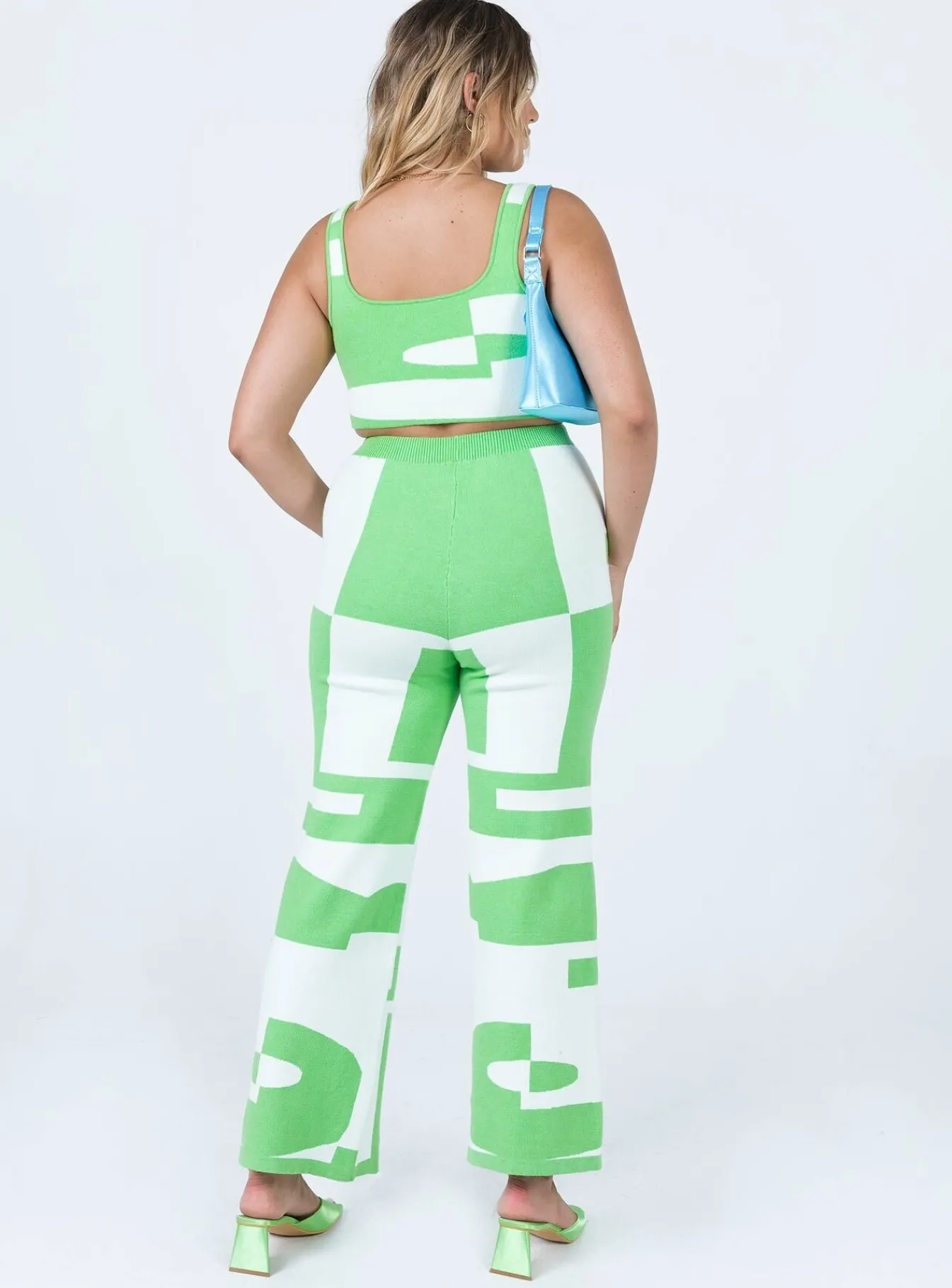 Princess Polly Kyla Set White / Green Flash Sale