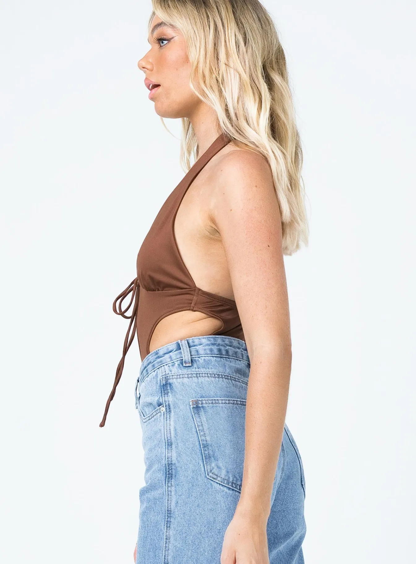 Princess Polly Kylan Bodysuit Brown Store