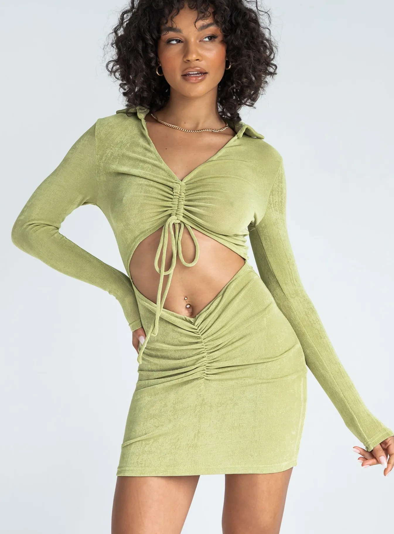 Princess Polly Kylie Mini Dress Green Fashion