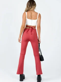 Princess Polly Kyra Pants  Red Cheap