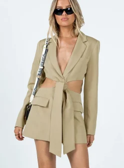 Princess Polly La Confidential Mini Dress Camel Best