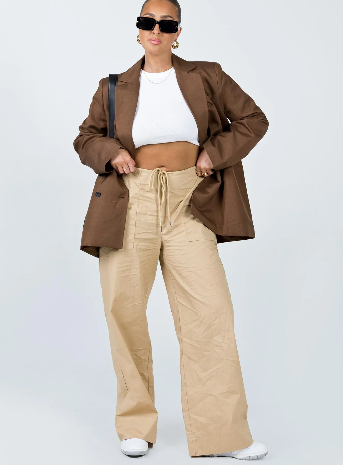 Princess Polly La Quinta Blazer Brown Discount