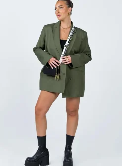 Princess Polly La Quinta Blazer Khaki Best