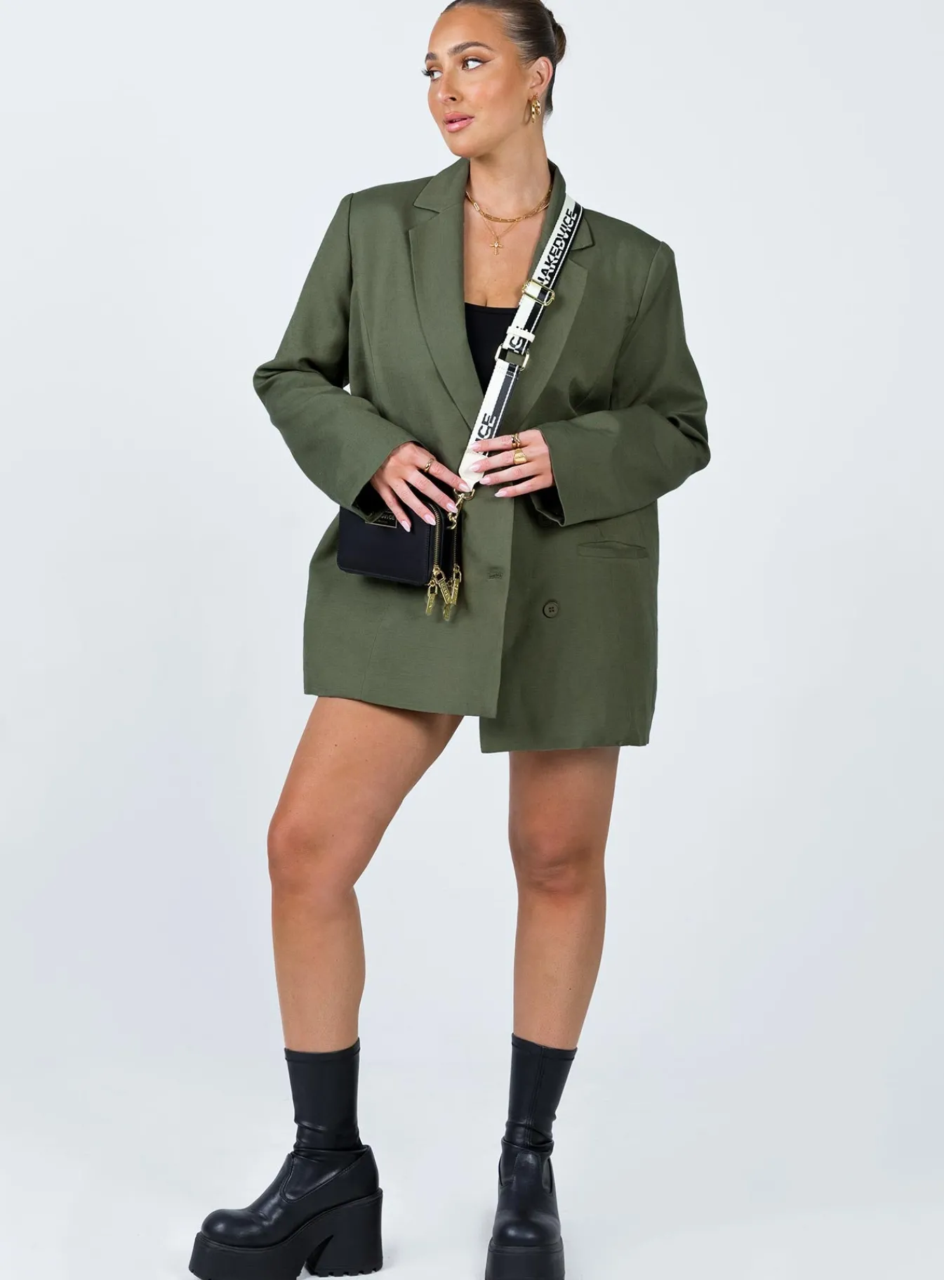 Princess Polly La Quinta Blazer Khaki Best