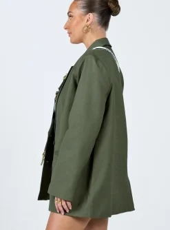 Princess Polly La Quinta Blazer Khaki Best