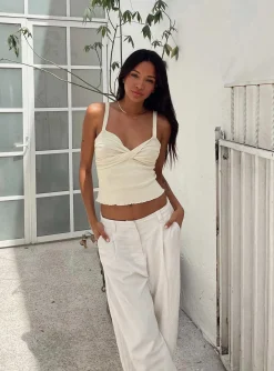 Princess Polly La Quinta Pant Off White Flash Sale
