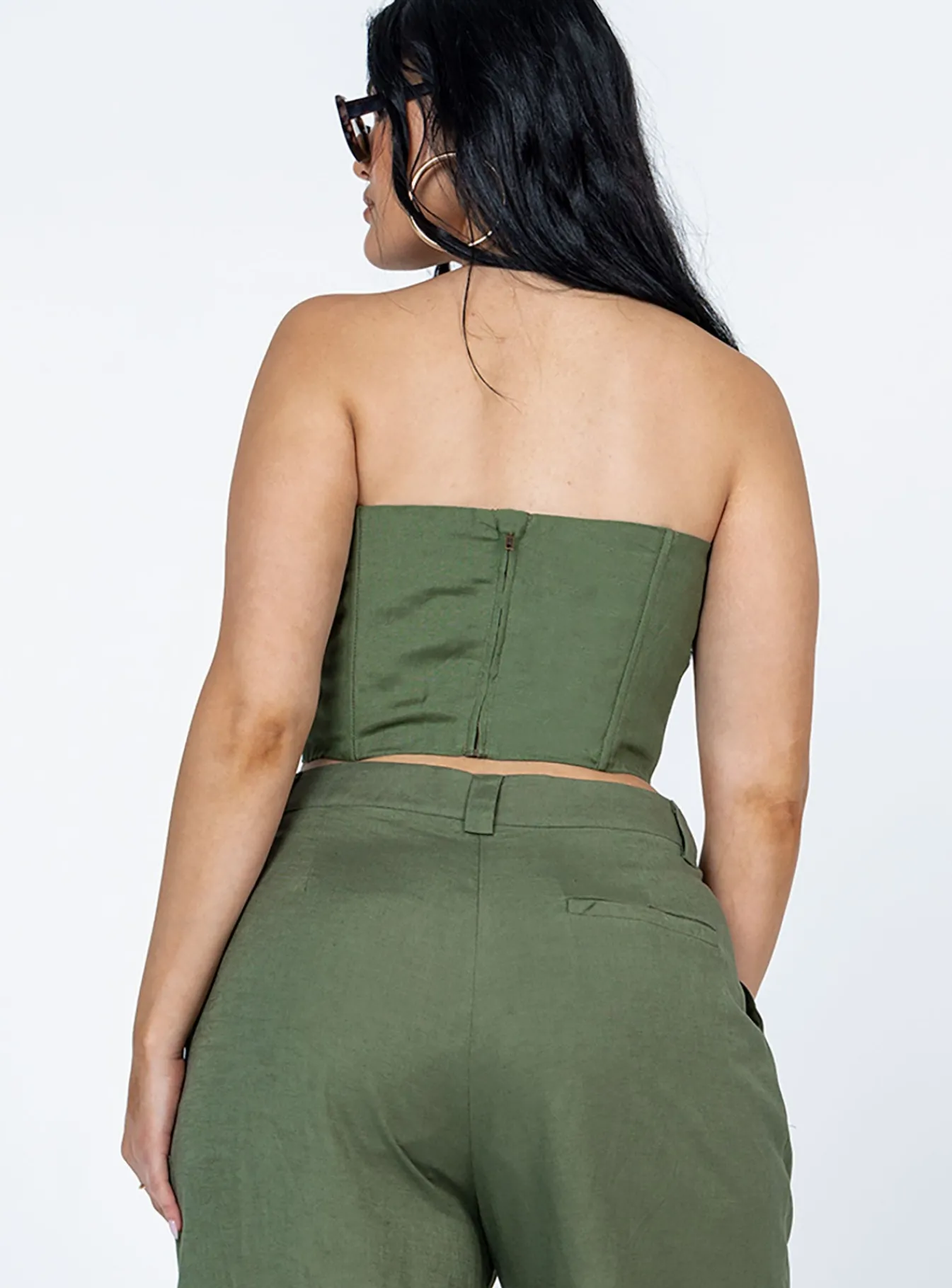 Princess Polly La Quinta Tube Top Khaki Store