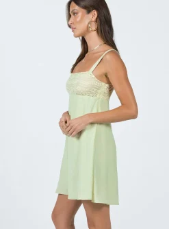 Princess Polly Laci Mini Dress Sage Store