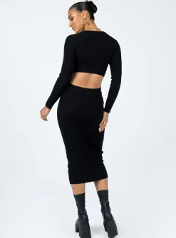 Princess Polly Languara Maxi Dress  Black Best