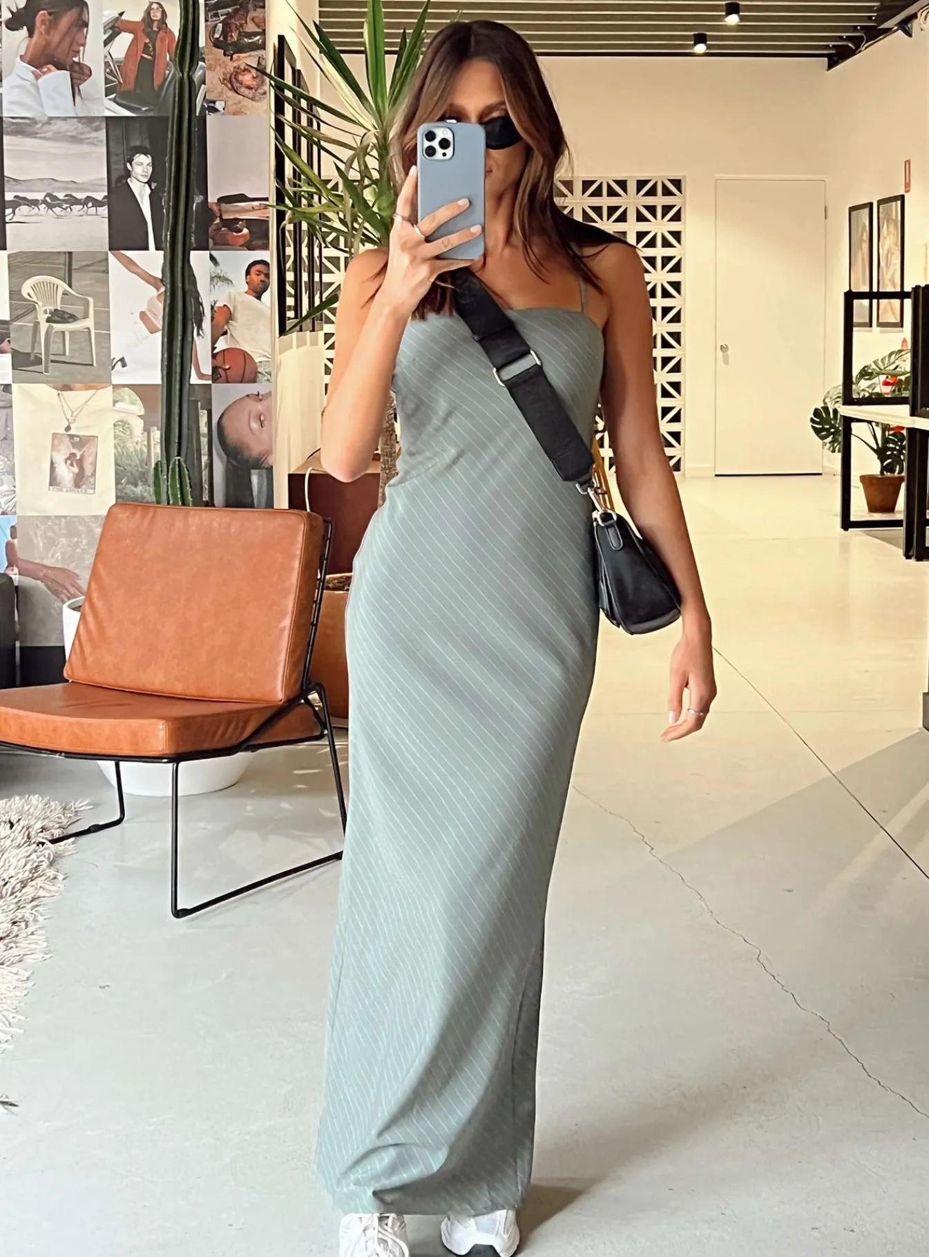 Princess Polly Lania Midi Dress Grey Store