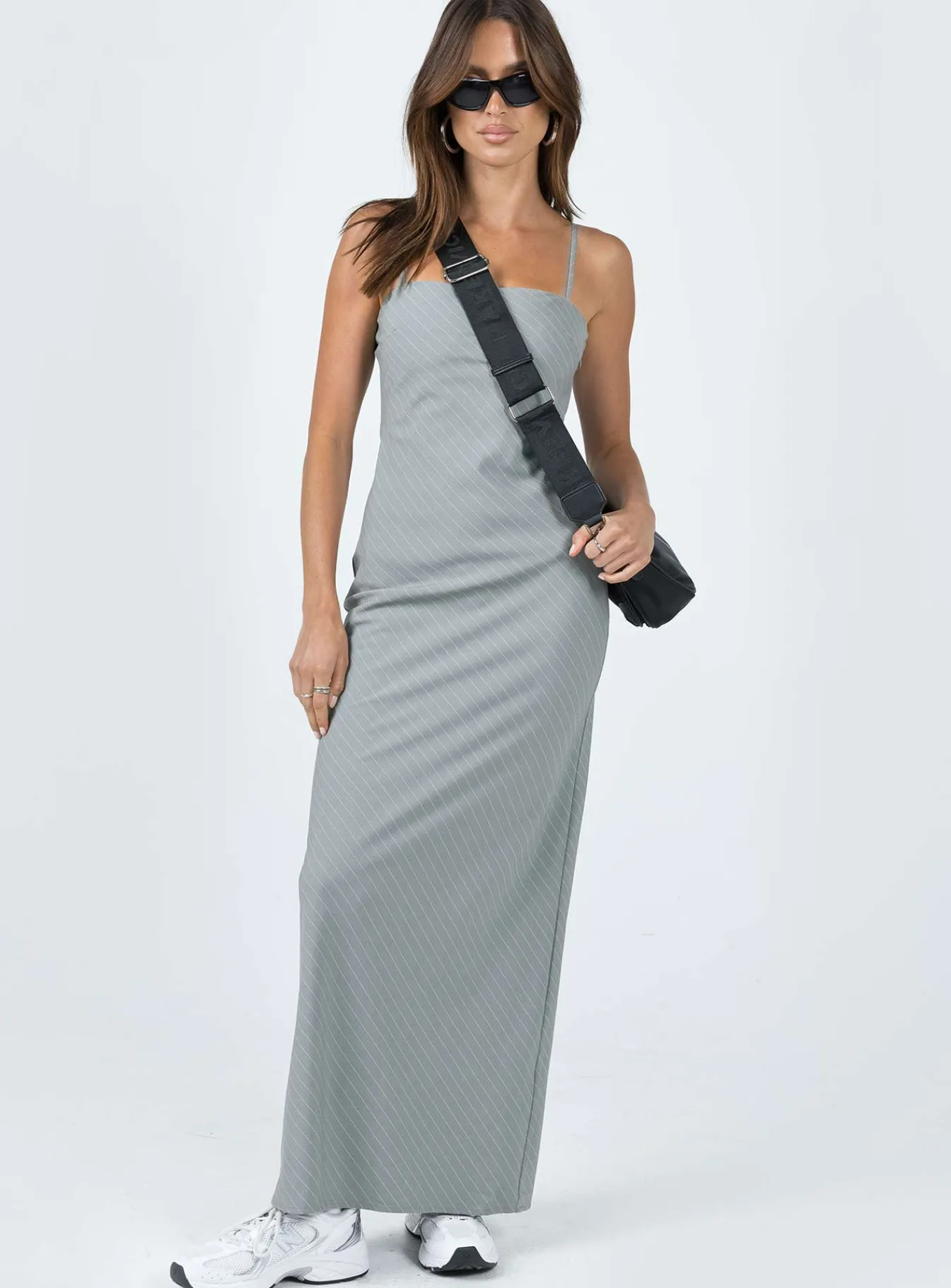 Princess Polly Lania Midi Dress Grey Store