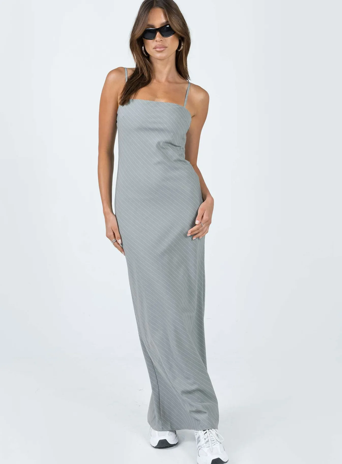 Princess Polly Lania Midi Dress Grey Store