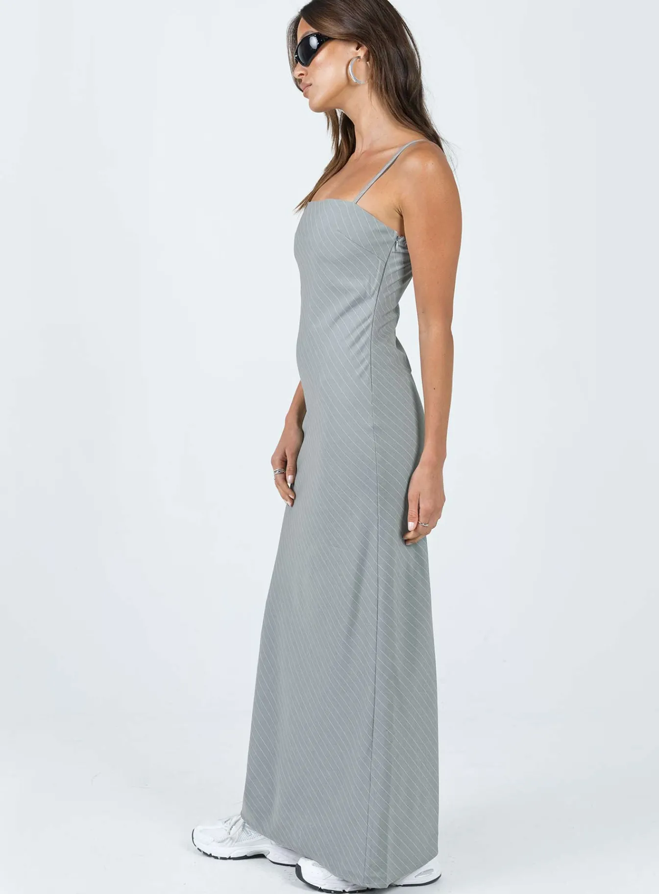 Princess Polly Lania Midi Dress Grey Store