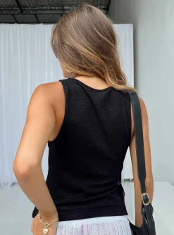 Princess Polly Lantau Tank Top Black Shop
