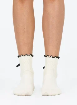 Princess Polly Lanter Socks  Cream Hot