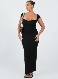 Princess Polly Larissa Maxi Dress  Black Store