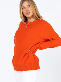 Princess Polly Larissa Sweater Orange Store