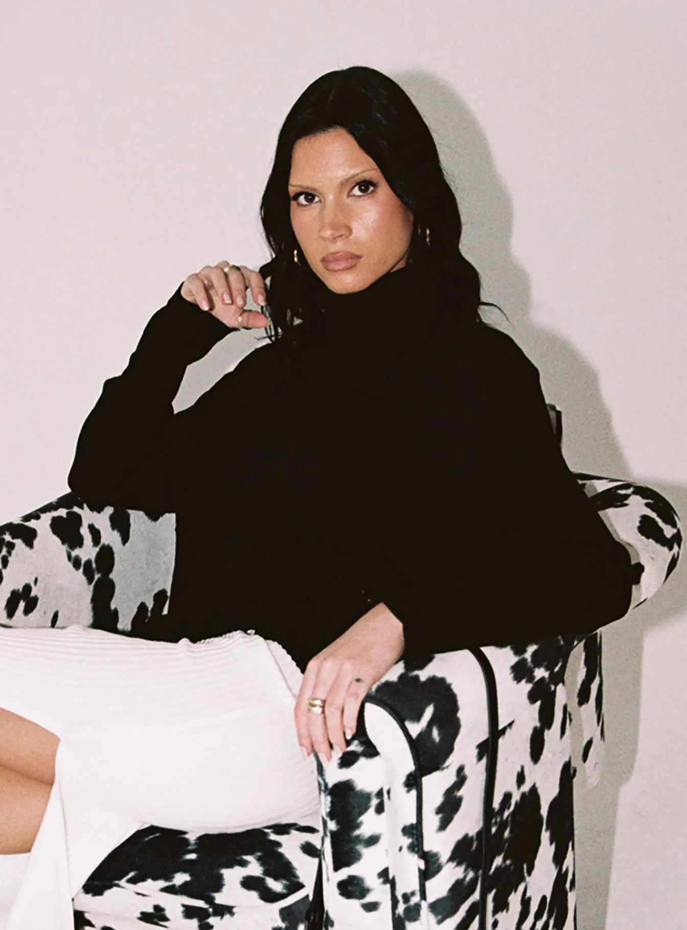 Princess Polly Larnee Turtleneck Sweater Black Shop